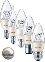 MasterLED Candle, 3.4W=40W *DIMTONE*, E14, E27, B15, B22