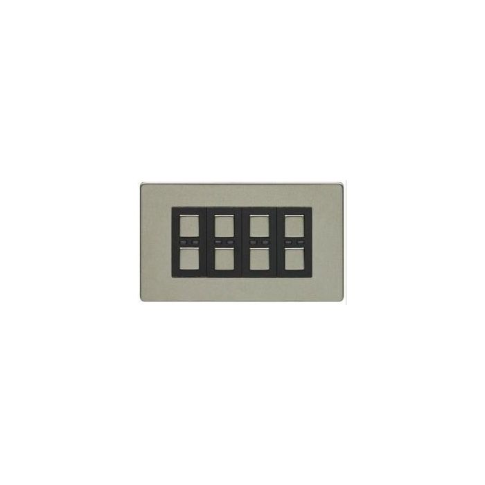 Lightwave - Remote Control 4-Gang Dimmer Stainless Steel