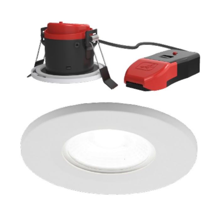 Ansell Prism Pro Fire Rated IP65 Downlight 5W/7W, CCT-Switchable Dimmable, APRIP/1