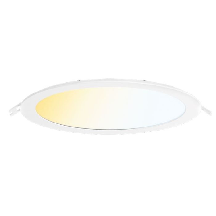 Aurora 9W LED Round Panel, IP44, 132mm Cut-Out, CCT-Switchable, 5yrs