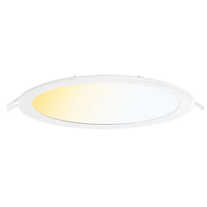 Aurora 12W LED Round Panel, IP44, 157mm Cut-Out, CCT-Switchable, 5yrs