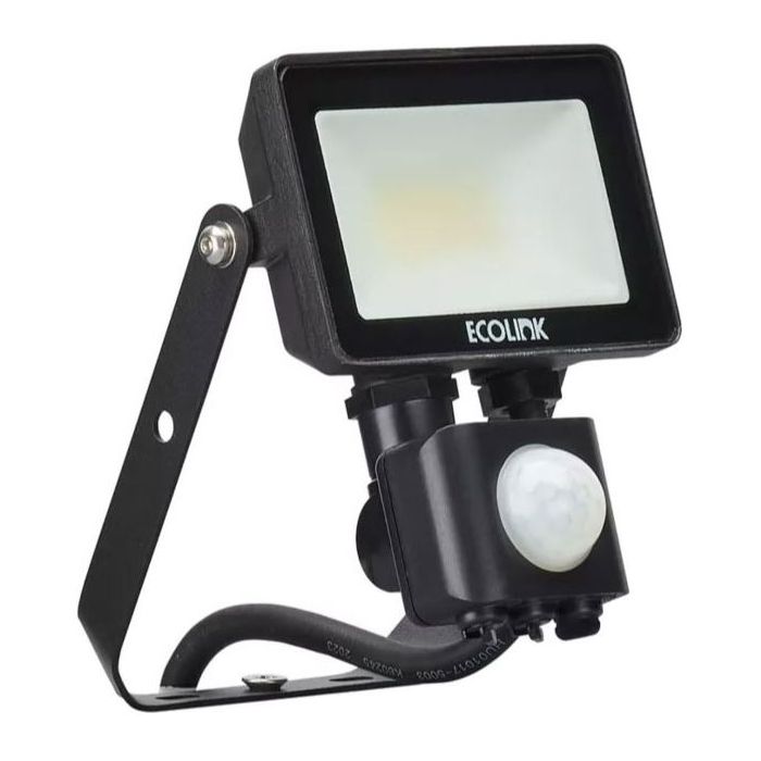 EcoLink LED Flood Light, 10W, 4000K, 850lm, PIR SENSOR, IP65, 911401854585