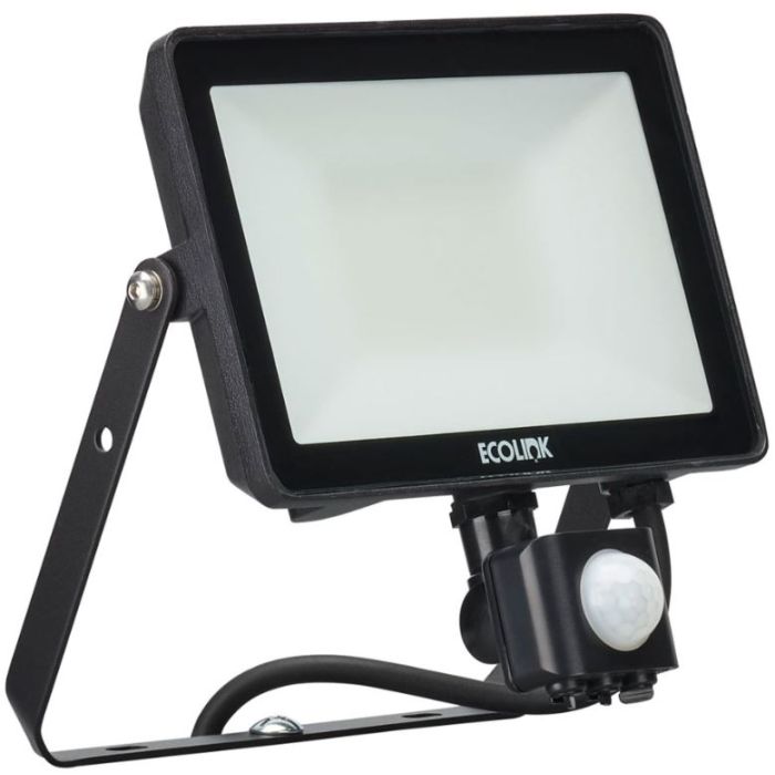 EcoLink LED Flood Light, 30W, 4000K, 2550lm, PIR SENSOR, IP65, 911401854985