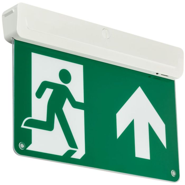 EcoLink LED Emergency Exit Blade Sign Ceiling/Wall, 3W, 3HR, 912401483536
