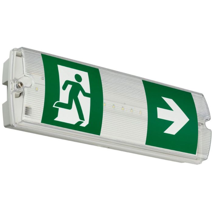 EcoLink LED Emergency Bulkhead, 3W, 150m, 3HR Manual, IP65, 912401483531
