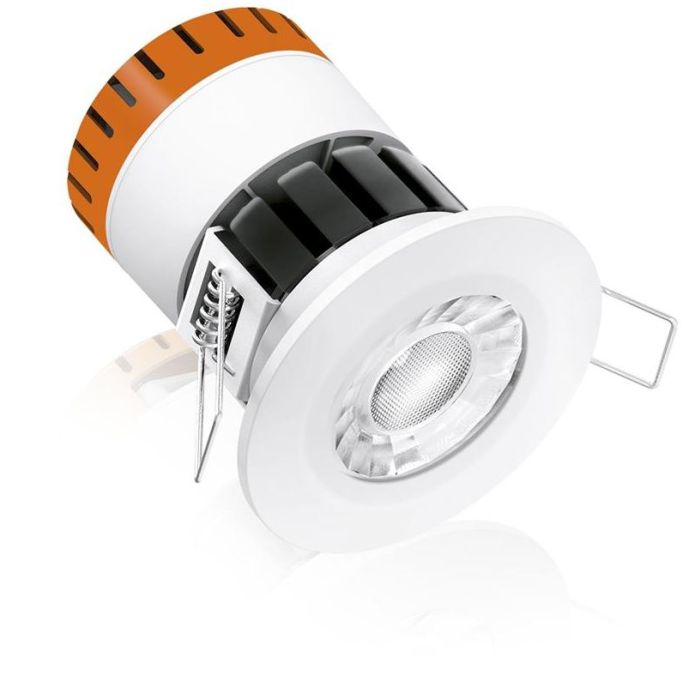 Aurora Enlite E8 Fire-Rated LED Downlight, IP65, 8W, Dimmable, 4000K