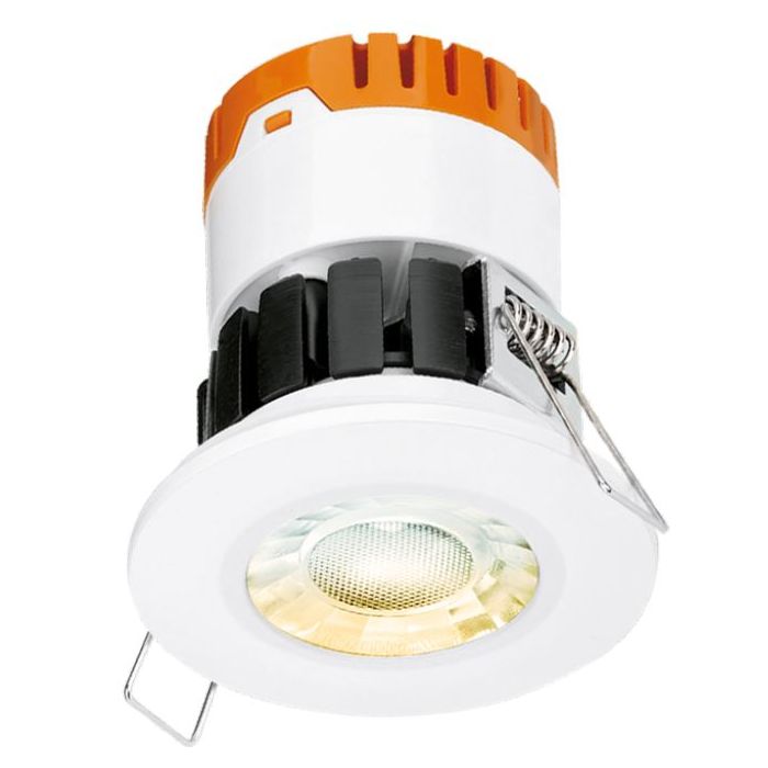 Aurora Enlite E8 Fire-Rated IP65 Downlight, 8W, Dimmable, CCT-Switchable