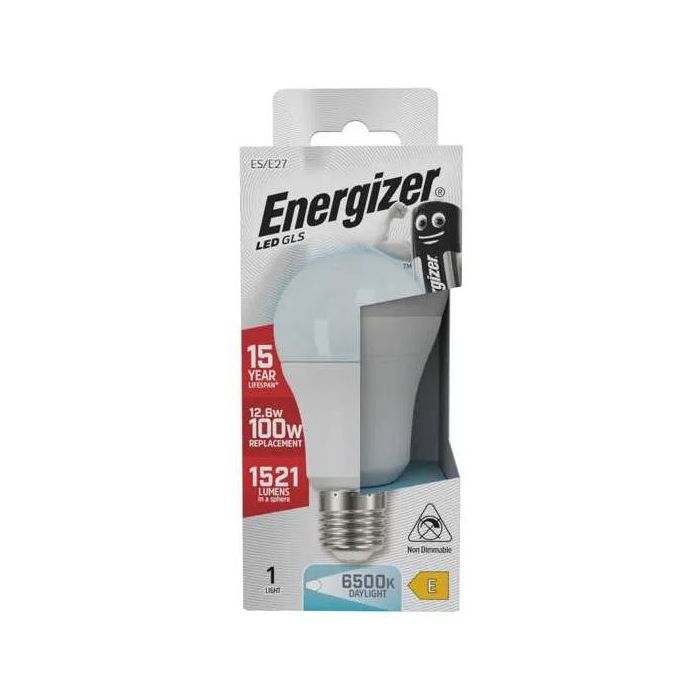 Energizer LED GLS, 12.6W=100W, Frosted, 6500K, E27, Not Dimmable
