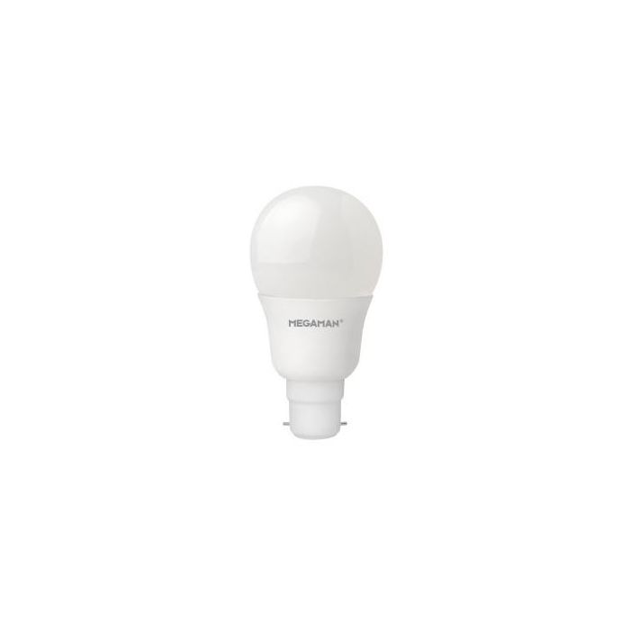 Megaman LED GLS, 8.5W, 2800K, B22, Opal, 600lm, Dimmable