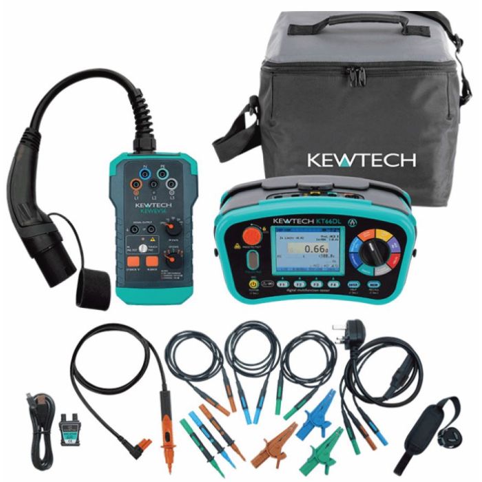 Kewtech KT66EV Multifunction Tester and EVSE Kit