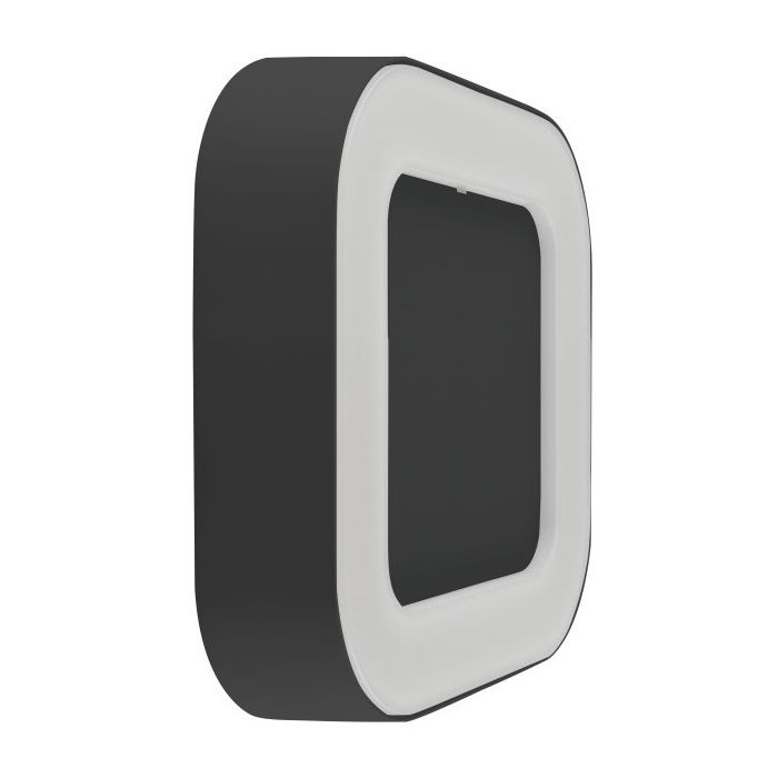 Osram LEDVance Surface Square Wall Light, 13W, 3000K, DARK GREY, IP54