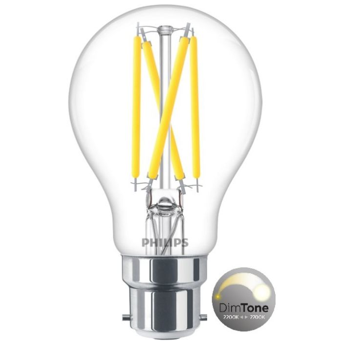 Philips MasterLED Bulb, GLS 5.9W=60W, CRI90, B22, DIMTONE