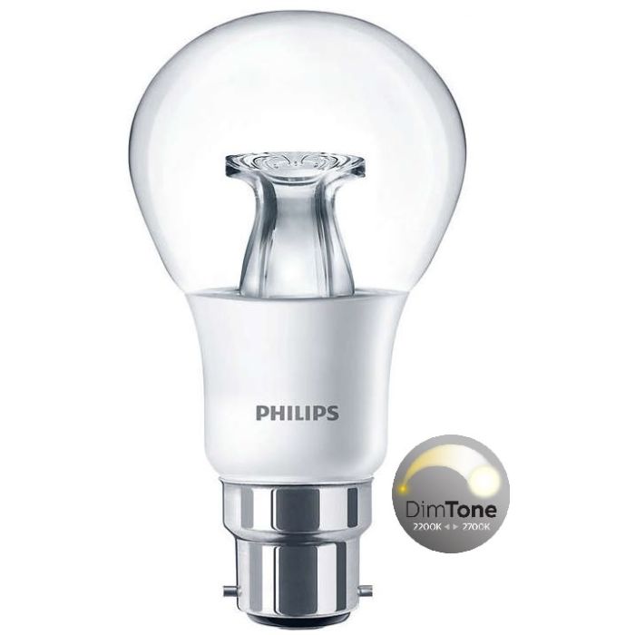 Philips Master LED Bulb, GLS 6W=40W, Bayonet, DIMTONE