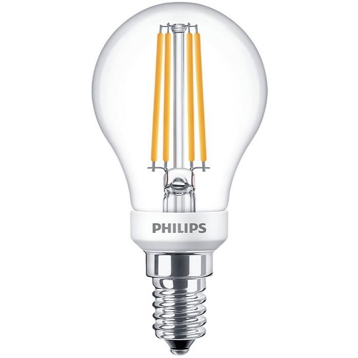 Philips LED Classic Filament Luster 5W=40W, 2700K, E14, Dimmable