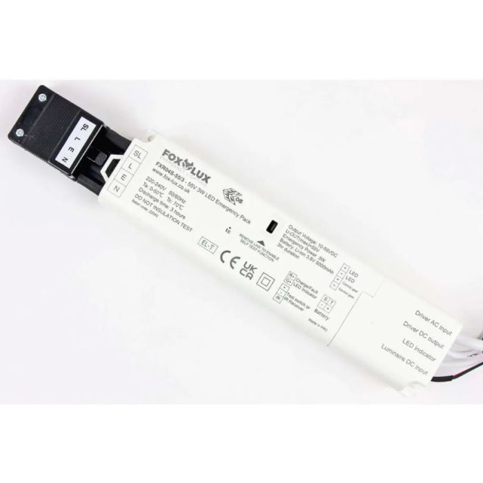 3HR Emergency Pack with Switchable Self-test, for LED Panels