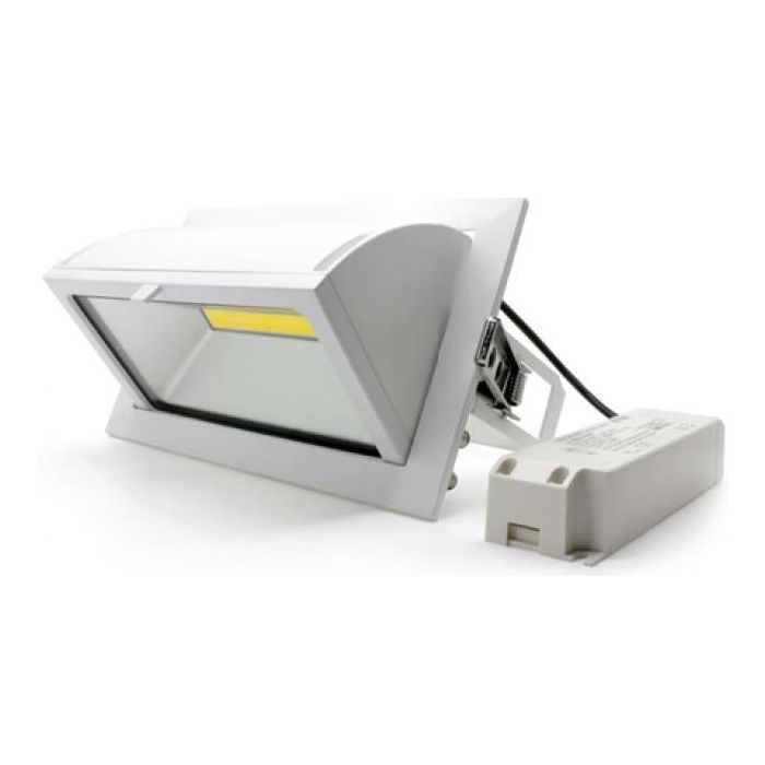 LUMiLife LED Rectangle Recessed Downlight, 35W, IP65, 220x130mm hole