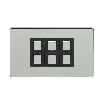 Lightwave - Remote Control 3-Gang Dimmer Stainless Steel