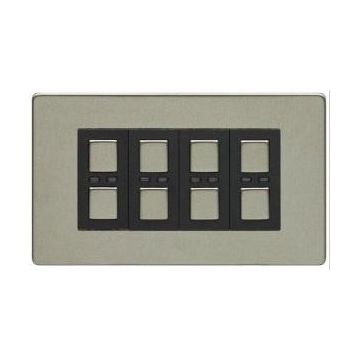 Lightwave - Remote Control 4-Gang Dimmer Stainless Steel