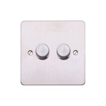 MK Edge 2G DOUBLE 2 WAY LED Dimmer, 8-48W, Brushed SS