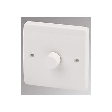 MK Logic+ K1523WHI 1G SINGLE Dimmer, LED (70W) or Halgen (240W), White