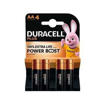 Duracell Plus Power with Power Boost AA Batteries 4PK