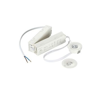 EcoLink LED Emergency Recess Spot, 1W, 120lm, 3HR Manual, IP20, 912401483533