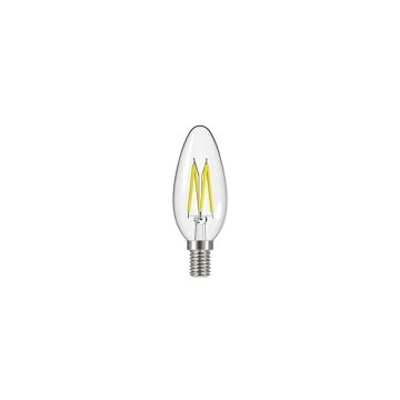 Energizer LED Candle, 5W~40W, E14, Clear Filament, 2700K, Dimmable