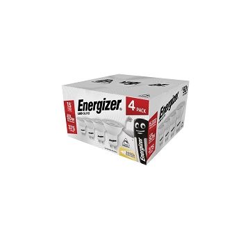 4PACK Energizer LED GU10, 3.6W=50W, 345lm, 3000K, 36D, Dimmable