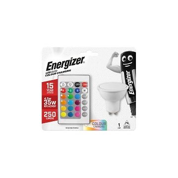 Energizer LED GU10 4.5W - RGB+W WITH Remote Control