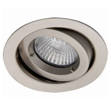 Ansell iCage Mini, Fire Rated GU10 Fitting, IP20 GIMBAL, SATIN CHROME, AMICG/SC