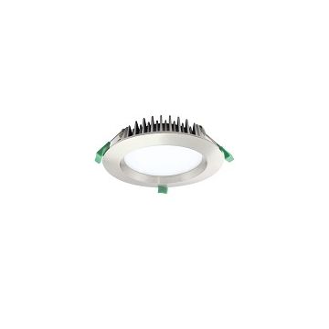 LUMiLife LED Downlight, 18W, IP54, Dimmable, Brushed Nickel Bezel, 145mm Cut-out