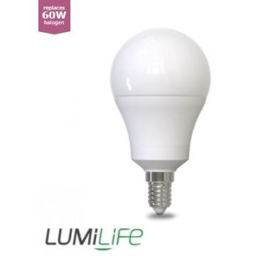 LumiLife LED GLS, 8W=55W, 2700K, E14, Dimmable