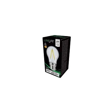 LumiLife LED Golf, 2.3W~25W, B22, Filament, 2700K, Not Dimmable