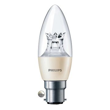 Philips Master LED, Candle, 2.8W (25W), B22, Clear, *DIMTONE*