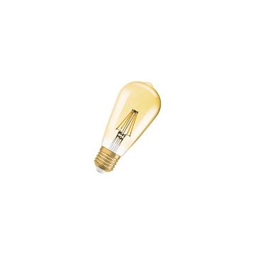 Osram 1906 Vintage GOLD LED ST64 Filament 7W=55W, 2500K, E27, Dimmable