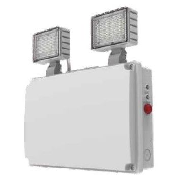 Power Beam IP65 LED Emergency Twinspot, 3HR, 2x4W, 1000lm