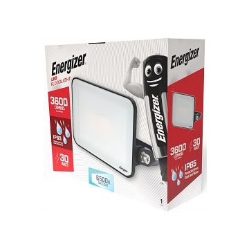 Energizer LED Flood Light, 30W, 6500K, 3600lm, IP65, S10931