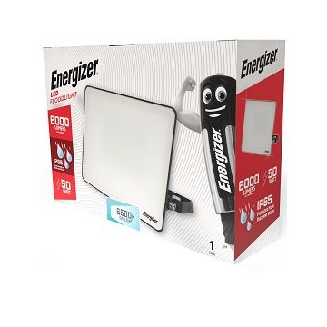 Energizer LED Flood Light, 50W, 6500K, 6000lm, IP65, S10933