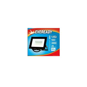 Eveready LED Flood Light, 30W, 4000K, 3000lm, IP65, 3yrs, S13946