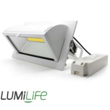 LUMiLife LED Rectangle Recessed Downlight, 35W, IP65, 220x130mm hole