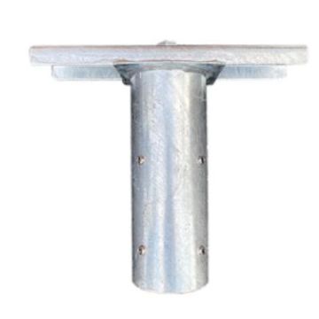 Single Flood Light Mounting Bracket 300mm Galv (89mm)