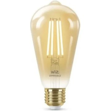 Philips WIZ LED ST64 Amber, 7W E27 2000K-5000K Tunable Smart Bulb